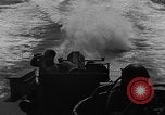 Image of Sailor mans twin 50 caliber machine gun in U.S. PT boat Atlantic Ocean, 1944, second 36 stock footage video 65675049225