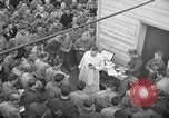Image of U.S. Catholic chaplain conducts mass 3 days before D-Day Weymouth England United Kingdom, 1944, second 15 stock footage video 65675049229