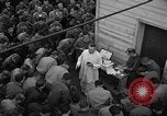 Image of U.S. Catholic chaplain conducts mass 3 days before D-Day Weymouth England United Kingdom, 1944, second 16 stock footage video 65675049229