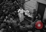 Image of U.S. Catholic chaplain conducts mass 3 days before D-Day Weymouth England United Kingdom, 1944, second 31 stock footage video 65675049229
