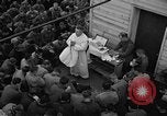 Image of U.S. Catholic chaplain conducts mass 3 days before D-Day Weymouth England United Kingdom, 1944, second 32 stock footage video 65675049229