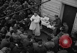 Image of U.S. Catholic chaplain conducts mass 3 days before D-Day Weymouth England United Kingdom, 1944, second 33 stock footage video 65675049229
