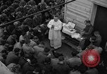 Image of U.S. Catholic chaplain conducts mass 3 days before D-Day Weymouth England United Kingdom, 1944, second 37 stock footage video 65675049229