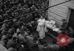 Image of U.S. Catholic chaplain conducts mass 3 days before D-Day Weymouth England United Kingdom, 1944, second 40 stock footage video 65675049229