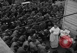 Image of U.S. Catholic chaplain conducts mass 3 days before D-Day Weymouth England United Kingdom, 1944, second 48 stock footage video 65675049229