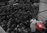 Image of U.S. Catholic chaplain conducts mass 3 days before D-Day Weymouth England United Kingdom, 1944, second 50 stock footage video 65675049229
