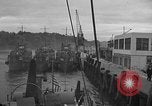 Image of U.S. landing craft  leave England for Invasion of Normandy, France, in Weymouth England United Kingdom, 1944, second 24 stock footage video 65675049231