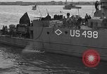 Image of U.S. landing craft  leave England for Invasion of Normandy, France, in Weymouth England United Kingdom, 1944, second 62 stock footage video 65675049231