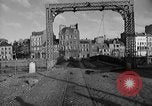 Standbild Beschädigter Anschluss in Zweiten Weltkrieg Cherbourg Frankreich, 1944, aus Sekunde 45 historischem Filmmaterial Videoclip 65675049235