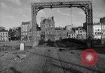 Standbild Beschädigter Anschluss in Zweiten Weltkrieg Cherbourg Frankreich, 1944, aus Sekunde 46 historischem Filmmaterial Videoclip 65675049235