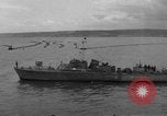 Image of British mine sweeping fleet Cherbourg Normandy France, 1944, second 48 stock footage video 65675049248