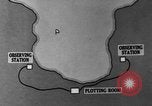 Image of plotting positions of planted mines in coastal waters Atlantic Ocean, 1939, second 40 stock footage video 65675049269