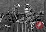 Image of Crew of USS Pilot AM-104 deploys and retrieves cables Chesapeake Bay, 1939, second 33 stock footage video 65675049270