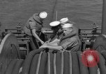 Image of Crew of USS Pilot AM-104 deploys and retrieves cables Chesapeake Bay, 1939, second 36 stock footage video 65675049270