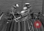 Image of Crew of USS Pilot AM-104 deploys and retrieves cables Chesapeake Bay, 1939, second 43 stock footage video 65675049270