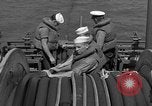 Image of Crew of USS Pilot AM-104 deploys and retrieves cables Chesapeake Bay, 1939, second 48 stock footage video 65675049270