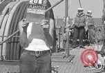 Image of Crew of USS Pilot AM-104 deploys and retrieves cables Chesapeake Bay, 1939, second 51 stock footage video 65675049270