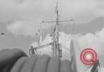 Image of Crew of USS Pilot AM-104 deploys and retrieves cables Chesapeake Bay, 1939, second 58 stock footage video 65675049270