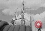 Image of Crew of USS Pilot AM-104 deploys and retrieves cables Chesapeake Bay, 1939, second 61 stock footage video 65675049270