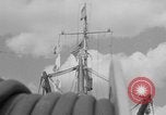 Image of Crew of USS Pilot AM-104 deploys and retrieves cables Chesapeake Bay, 1939, second 62 stock footage video 65675049270