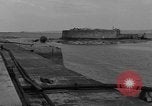 Image of seawall Cherbourg Normandy France, 1944, second 5 stock footage video 65675049315