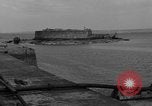 Image of seawall Cherbourg Normandy France, 1944, second 6 stock footage video 65675049315