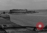 Image of seawall Cherbourg Normandy France, 1944, second 7 stock footage video 65675049315