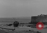 Image of seawall Cherbourg Normandy France, 1944, second 10 stock footage video 65675049315