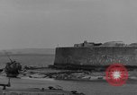 Image of seawall Cherbourg Normandy France, 1944, second 11 stock footage video 65675049315