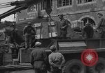 Image of wooden crates Cherbourg Normandy France, 1944, second 10 stock footage video 65675049320