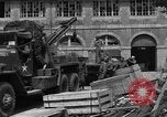 Image of wooden crates Cherbourg Normandy France, 1944, second 22 stock footage video 65675049320