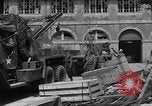 Image of wooden crates Cherbourg Normandy France, 1944, second 23 stock footage video 65675049320