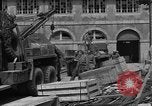 Image of wooden crates Cherbourg Normandy France, 1944, second 24 stock footage video 65675049320