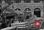 Image of wooden crates Cherbourg Normandy France, 1944, second 25 stock footage video 65675049320