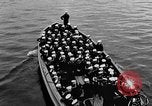 Standbild Crew der USS Augusta besuchen HMS Prince of Wales Schiff Hafen Neufundland, 1941, aus Sekunde 46 historischem Filmmaterial Videoclip 65675049359