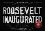 Standbild Franklin D Roosevelt Washington DC USA, 1933, aus Sekunde 7 historischem Filmmaterial Videoclip 65675049414