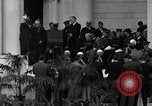 Standbild Franklin D Roosevelt 1935 Armistice Day Rede Arlington Virginia USA, 1935, aus Sekunde 32 historischem Filmmaterial Videoclip 65675049416