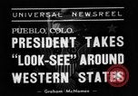 Standbild Franklin D Roosevelt Pueblo Colorado USA, 1938, aus Sekunde 20 historischem Filmmaterial Videoclip 65675049422