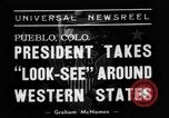 Standbild Franklin D Roosevelt Pueblo Colorado USA, 1938, aus Sekunde 21 historischem Filmmaterial Videoclip 65675049422