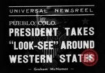 Standbild Franklin D Roosevelt Pueblo Colorado USA, 1938, aus Sekunde 24 historischem Filmmaterial Videoclip 65675049422