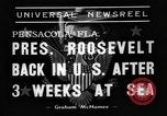 Image of Franklin D Roosevelt Pensacola Florida USA, 1938, second 23 stock footage video 65675049444