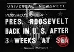 Image of Franklin D Roosevelt Pensacola Florida USA, 1938, second 24 stock footage video 65675049444