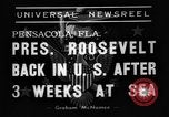 Image of Franklin D Roosevelt Pensacola Florida USA, 1938, second 26 stock footage video 65675049444