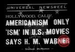 Standbild Harold Morris Warner oder Harry Warner Hollywood Los Angeles California USA, 1938, aus Sekunde 4 historischem Filmmaterial Videoclip 65675049456