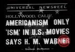 Standbild Harold Morris Warner oder Harry Warner Hollywood Los Angeles California USA, 1938, aus Sekunde 7 historischem Filmmaterial Videoclip 65675049456