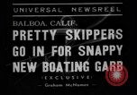 Standbild Modelle Balboa California USA, 1938, aus Sekunde 7 historischem Filmmaterial Videoclip 65675049458
