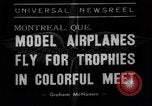 Standbild Modell Flugzeuge Montreal Quebec Kanada, 1938, aus Sekunde 1 historischem Filmmaterial Videoclip 65675049459