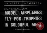Standbild Modell Flugzeuge Montreal Quebec Kanada, 1938, aus Sekunde 3 historischem Filmmaterial Videoclip 65675049459