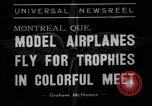 Standbild Modell Flugzeuge Montreal Quebec Kanada, 1938, aus Sekunde 5 historischem Filmmaterial Videoclip 65675049459