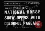 Image of National horse show of 1938 New York City USA, 1938, second 6 stock footage video 65675049463
